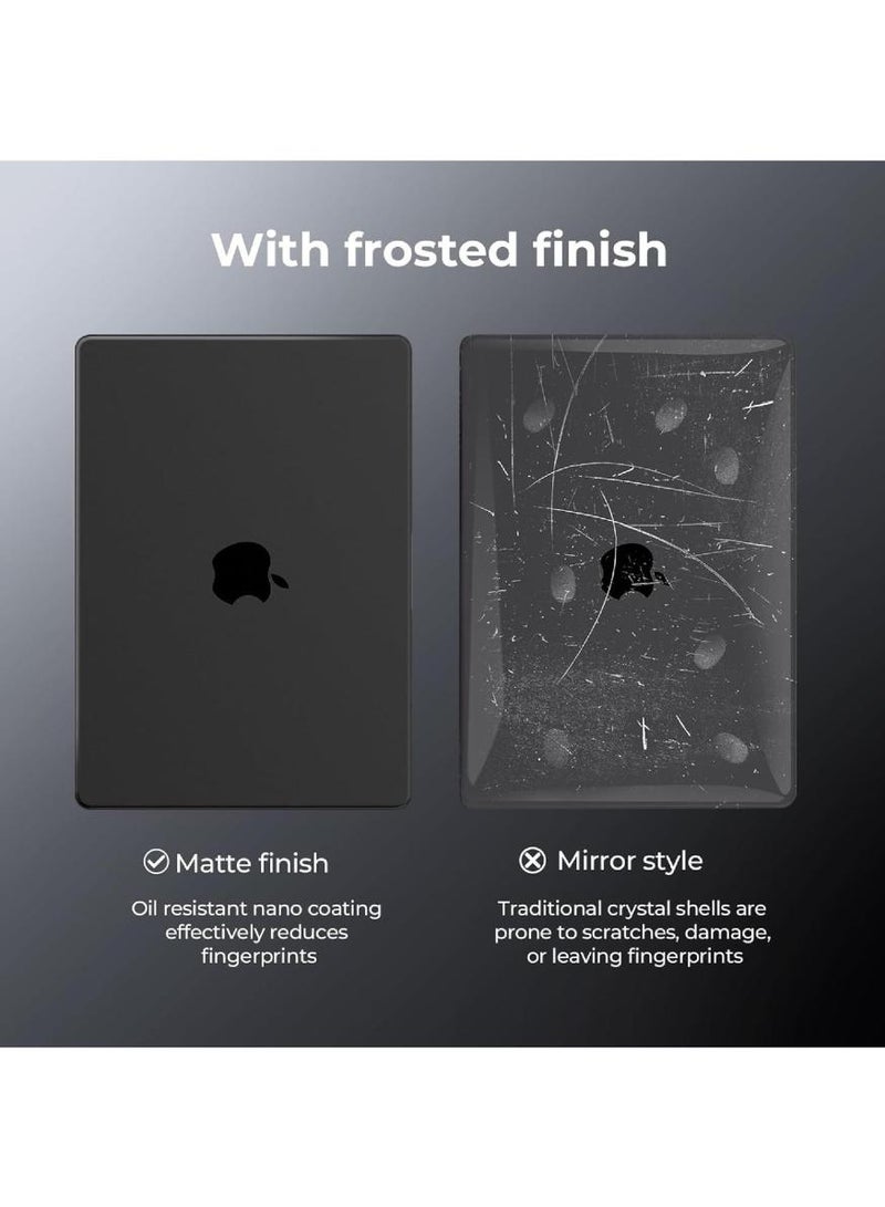 فوميمو حافظة متوافقة مع جهاز Macbook Air 13.6 بوصة M4 A3240 M3 A3113 M2 A2681،2025 2024 2022، حافظة بلاستيكية صلبة لجهاز Air 13 المزود بشريحة M2 M3 M4، ناعمة ولامعة، شفافة تمامًا - Image 5